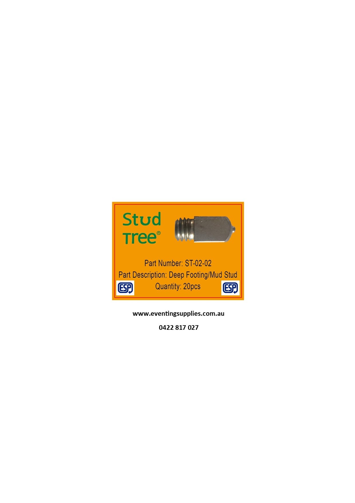 ST-02-02-20 - Deep Footing / Mud Stud - Box of 20