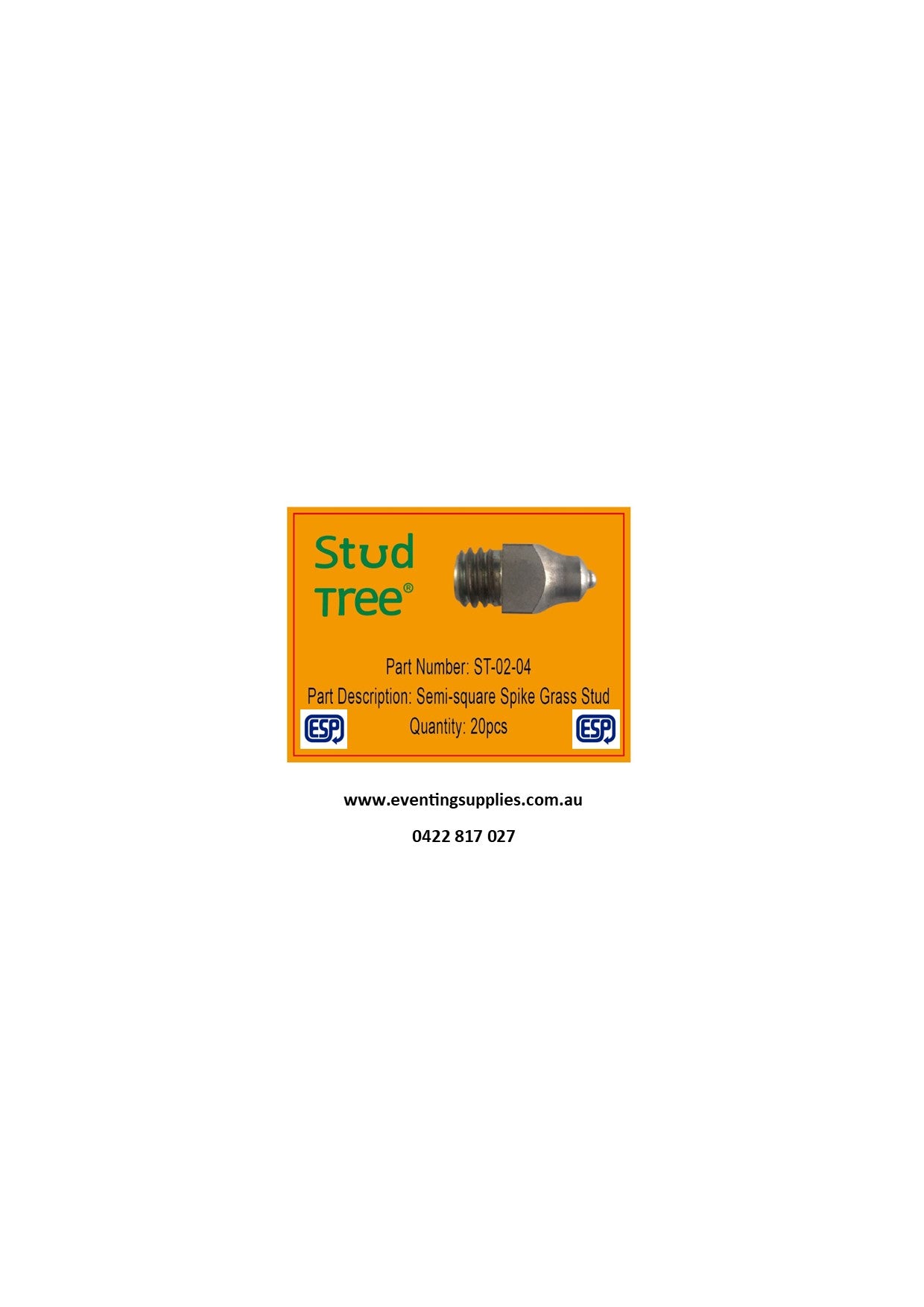 ST-02-04-20 - Spike Grass Stud - Box of 20